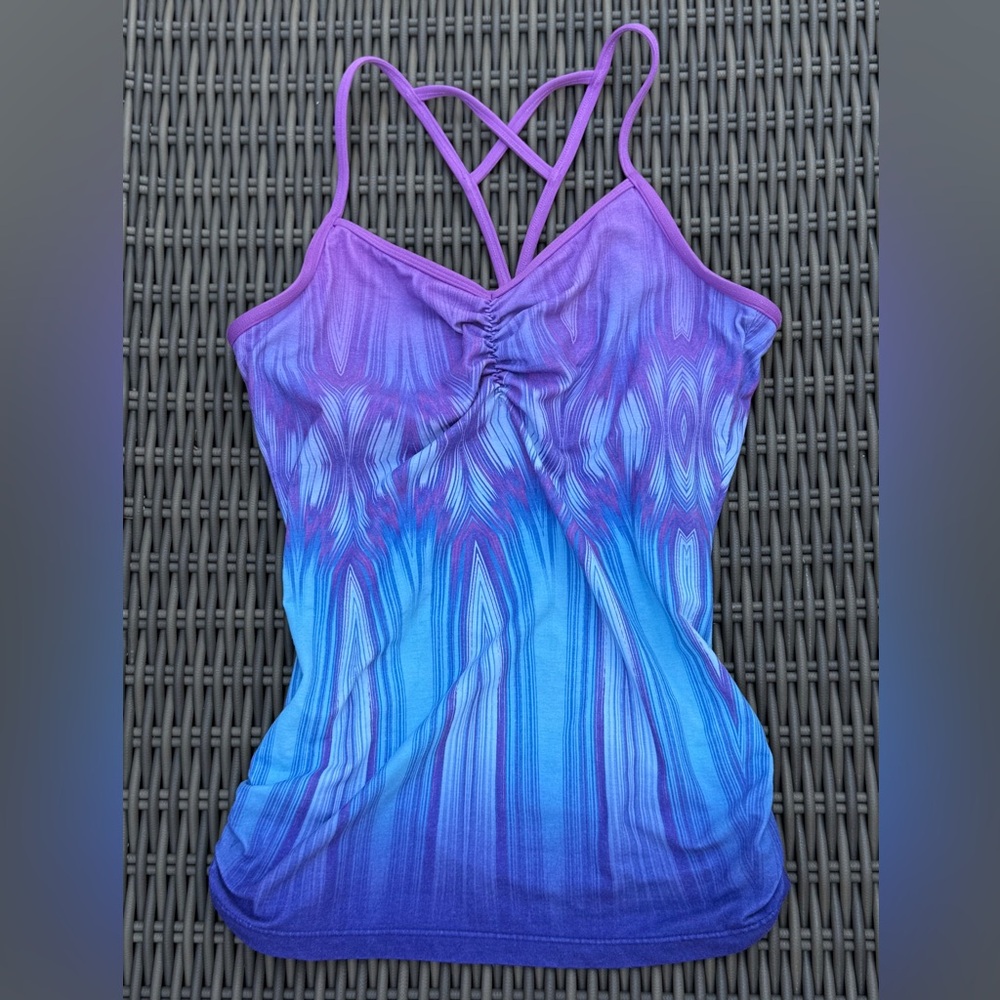 Prana Purple and Blue Women's Top - Size S